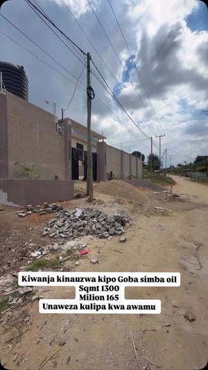 Kiwanja kinauzwa Goba Simba Oil, Dar Es Salaam sqm 1300