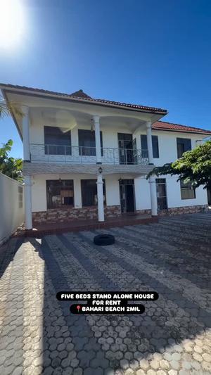 Nyumba ya vyumba vitano inapangishwa Bahari Beach, Dar Es Salaam Nyumba ya vyumba vitano inapangishwa Bahari Beach, Dar Es Salaam