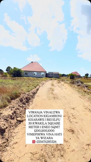 Kiwanja kinauzwa Kigamboni Kisarawe, Dar Es Salaam (1200 sqm)