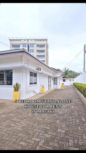 Nyumba ya vyumba vitano inapangishwa Masaki, Dar Es Salaam