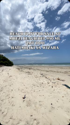 Beach Plot kinauzwa Mbezi Beach Kidimbwi, Dar Es Salaam (1000 sqm)