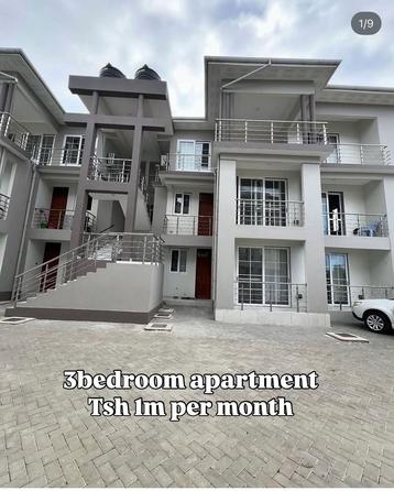 Apartment ya vyumba vitatu inapangishwa Mbweni Jkt, Dar Es Salaam