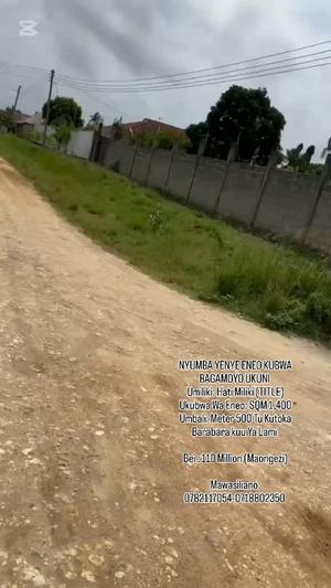 Nyumba ya vyumba viwili inauzwa Bagamoyo Ukuni, Pwani (1400 sqm) Nyumba ya vyumba viwili inauzwa Bagamoyo Ukuni, Pwani (1400 sqm)