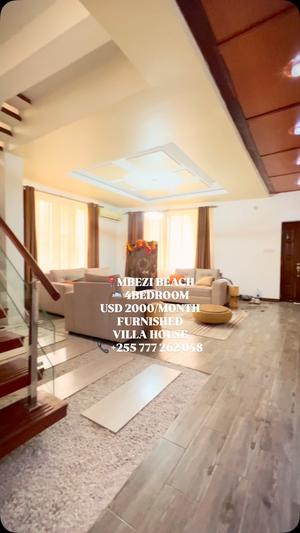 Villa (Furnished) ya vyumba vinne inapangishwa Mbezi Beach, Dar Es Salaam Villa (Furnished) ya vyumba vinne inapangishwa Mbezi Beach, Dar Es Salaam