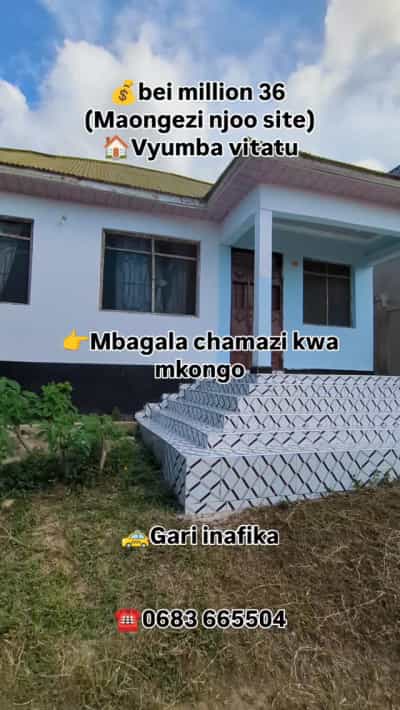 Nyumba ya vyumba vitatu inauzwa Mbagala Chamazi, Dar Es Salaam