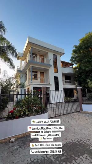 4 Bedrooms Villa for Rent in Mbezi Beach, Dar Es Salaam