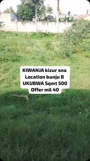 Kiwanja kinauzwa Bunju B, Dar Es Salaam (500 sqm)