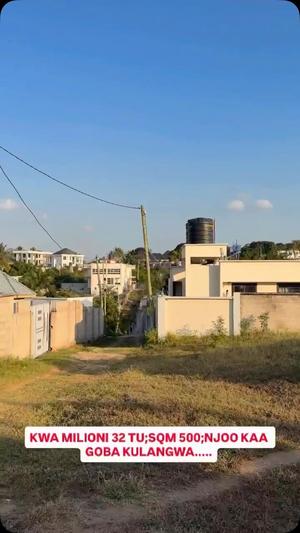 Kiwanja kinauzwa Goba Kulangwa, Dar Es Salaam (500 sqm)