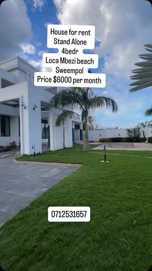 4 Bedrooms House for Rent in Mbezi Beach, Dar Es Salaam 4 Bedrooms House for Rent in Mbezi Beach, Dar Es Salaam
