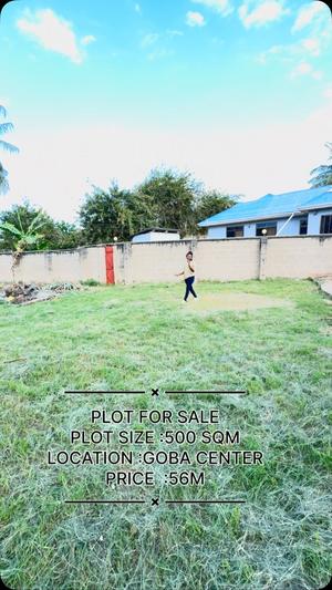 Kiwanja kinauzwa Goba, Dar Es Salaam sqm 500