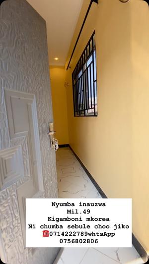 Nyumba ya chumba kimoja inauzwa Kigamboni Mkorea, Dar Es Salaam Nyumba ya chumba kimoja inauzwa Kigamboni Mkorea, Dar Es Salaam
