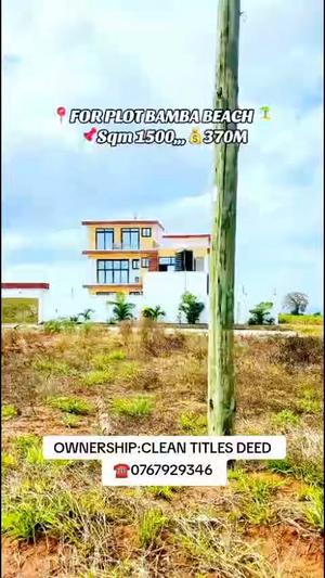 Kiwanja kinauzwa Kigamboni Geza Ulole Bamba Beach, Dar Es Salaam (1500 sqm) Kiwanja kinauzwa Kigamboni Geza Ulole Bamba Beach, Dar Es Salaam (1500 sqm)