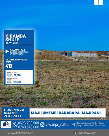 Residential Plots for Sale in Kibamba Shule, Dar Es Salaam (400 sqm) Residential Plots for Sale in Kibamba Shule, Dar Es Salaam (400 sqm)