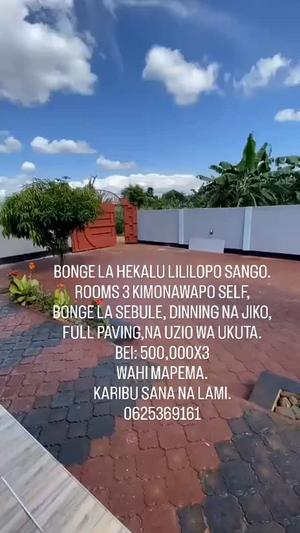 Nyumba ya vyumba vitatu inapangishwa Sango, Kilimanjaro Nyumba ya vyumba vitatu inapangishwa Sango, Kilimanjaro