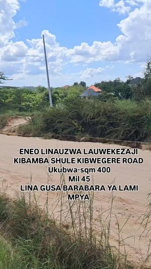 Plot for sale in Kibamba Shule, Dar Es Salaam sqm 400