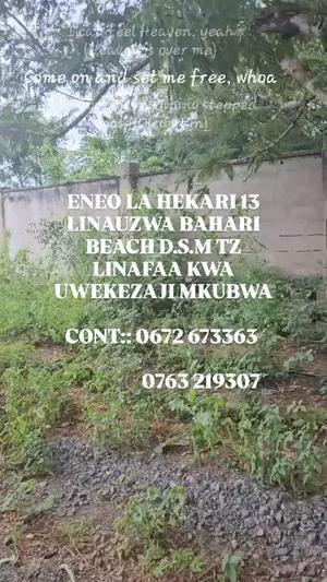 Residential Plots for Sale in Bahari Beach, Dar Es Salaam (13 acre)