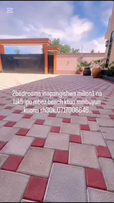 Nyumba ya vyumba viwili inapangishwa Mbezi Beach, Dar Es Salaam