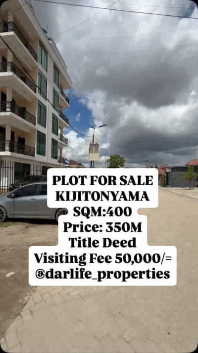 Kiwanja kinauzwa Kijitonyama, Dar Es Salaam (400 sqm)