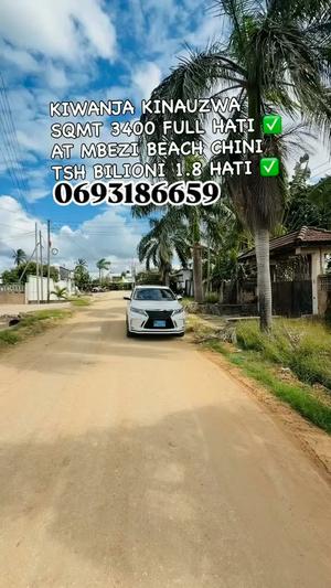 Kiwanja kinauzwa Mbezi Beach, Dar Es Salaam (3400 sqm) Kiwanja kinauzwa Mbezi Beach, Dar Es Salaam (3400 sqm)