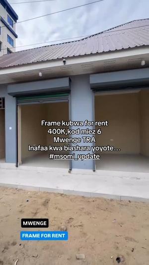 Frame ya Biashara inapangishwa Mwenge, Dar Es Salaam Frame ya Biashara inapangishwa Mwenge, Dar Es Salaam
