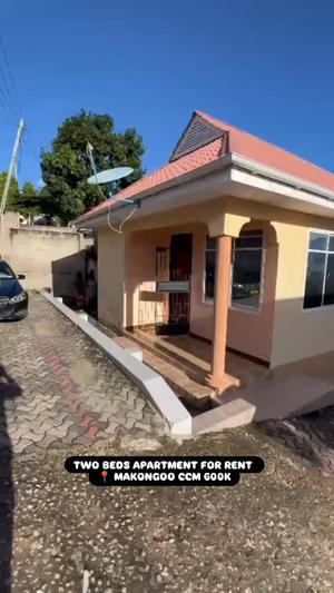 Apartment ya vyumba viwili inapangishwa Makongo Ccm, Dar Es Salaam