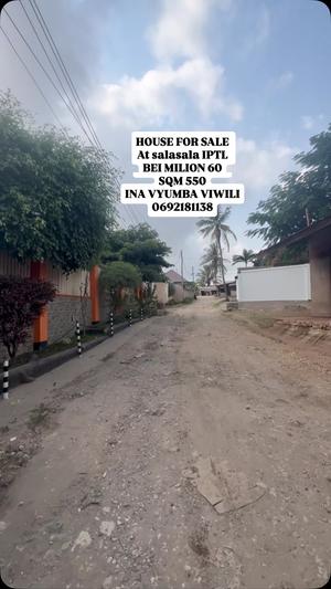 Nyumba ya vyumba viwili inauzwa Salasala IPTL, Dar Es Salaam (550 sqm) Nyumba ya vyumba viwili inauzwa Salasala IPTL, Dar Es Salaam (550 sqm)