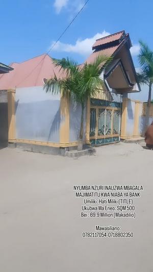 Nyumba ya vyumba vinne inauzwa Mbagala Majimatitu, Dar Es Salaam (500 sqm) Nyumba ya vyumba vinne inauzwa Mbagala Majimatitu, Dar Es Salaam (500 sqm)