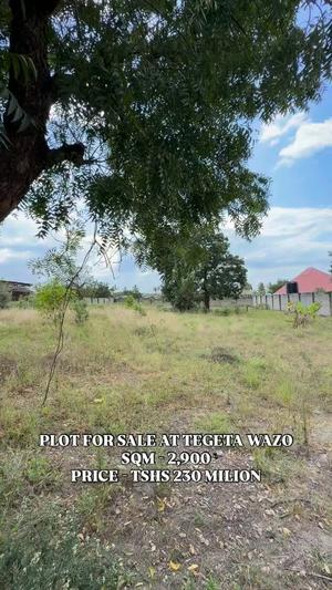 Plot for sale in Tegeta Wazo, Dar Es Salaam sqm 2900