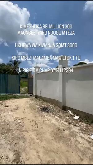 Kiwanja kinauzwa Mbezi Malamba Mawili, Dar Es Salaam sqm 3000