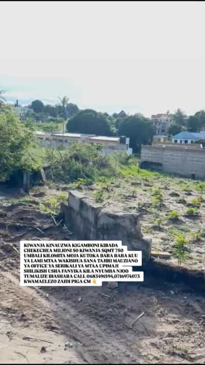 Kiwanja kinauzwa Kigamboni Kibada Chekechea, Dar Es Salaam (750 sqm)
