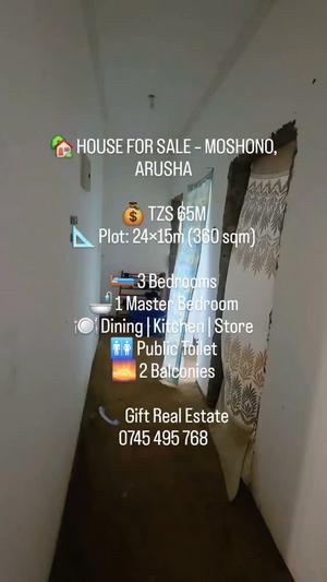 3 Bedrooms House for Sale in Moshono, Arusha (360 sqm) 3 Bedrooms House for Sale in Moshono, Arusha (360 sqm)