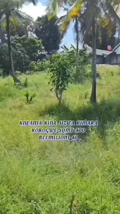 Residential Plot for Sale in Kimara Korogwe, Dar Es Salaam (400 sqm)