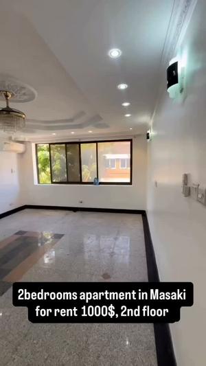 Apartment ya vyumba viwili inapangishwa Masaki, Dar Es Salaam