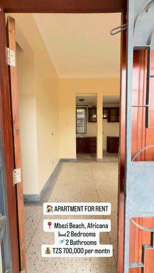 Apartment ya vyumba viwili inapangishwa Mbezi Beach, Africana, Dar Es Salaam