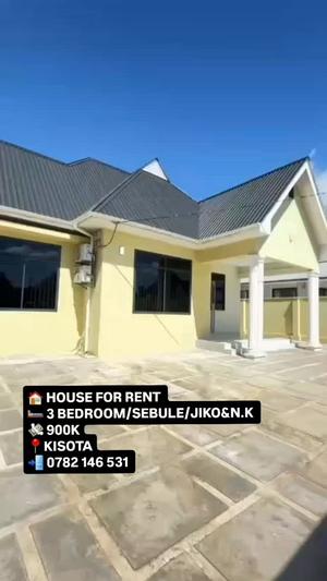 Nyumba ya vyumba vitatu inapangishwa Kigamboni Kisota, Dar Es Salaam