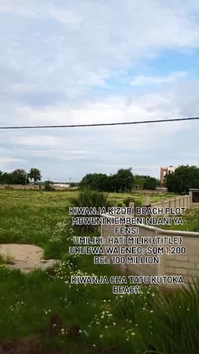 Kiwanja kinauzwa Mbweni Kiembeni, Dar Es Salaam (1200 sqm)