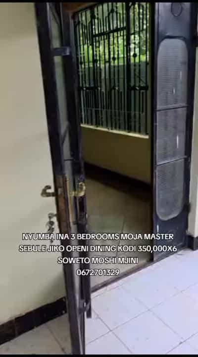 Nyumba ya vyumba vitatu inapangishwa Soweto, Kilimanjaro Nyumba ya vyumba vitatu inapangishwa Soweto, Kilimanjaro