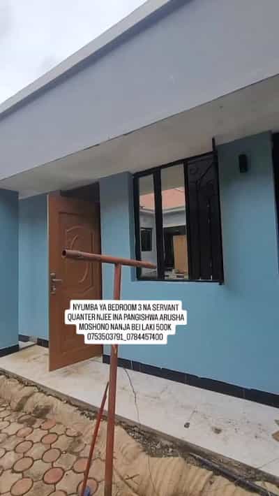 Nyumba ya vyumba vitatu inapangishwa Arusha Moshono Nanja
