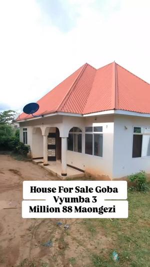 Nyumba ya vyumba vitatu inauzwa Goba, Dar Es Salaam (400 sqm) Nyumba ya vyumba vitatu inauzwa Goba, Dar Es Salaam (400 sqm)
