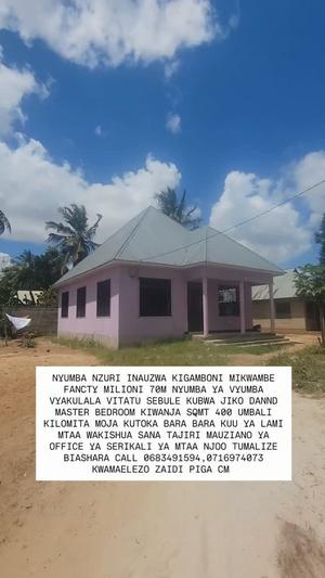 Nyumba ya vyumba vitatu inauzwa Kigamboni Mikwamve, Dar Es Salaam (400 sqm)