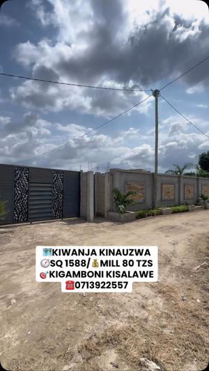 Plot for sale in Kisalawe, Kigamboni, Dar Es Salaam sqm 1588