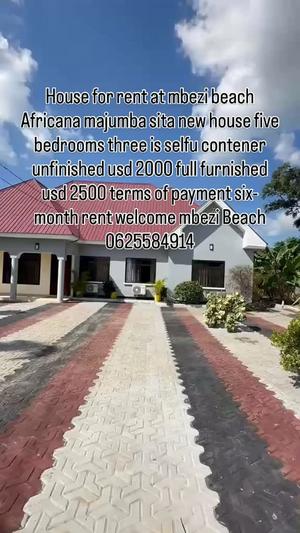 Nyumba (Furnished) ya vyumba vitano inapangishwa Mbezi Beach, Dar Es Salaam Nyumba (Furnished) ya vyumba vitano inapangishwa Mbezi Beach, Dar Es Salaam