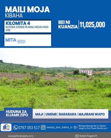 Plots for sale in Kibaha Mail Moja, Pwani