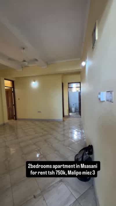 Nyumba ya vyumba viwili inapangishwa MSASANI, Dar Es Salaam