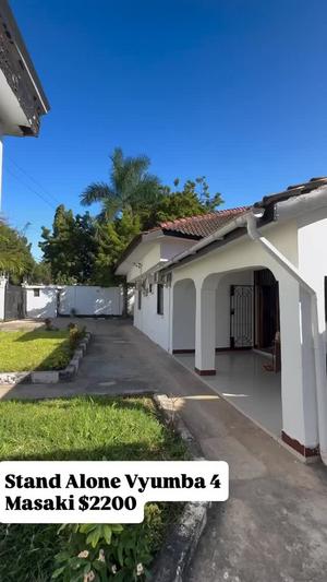 Nyumba ya vyumba vinne inapangishwa Masaki, Dar Es Salaam