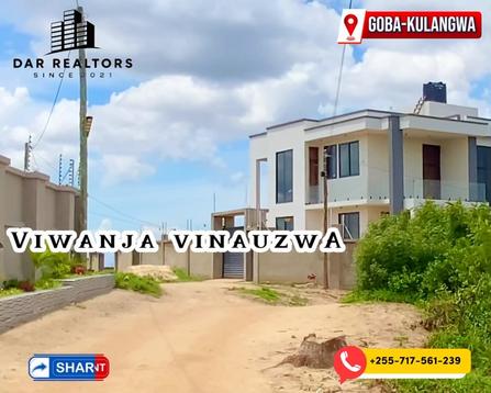 Viwanja vinauzwa Goba Kulangwa, Dar Es Salaam