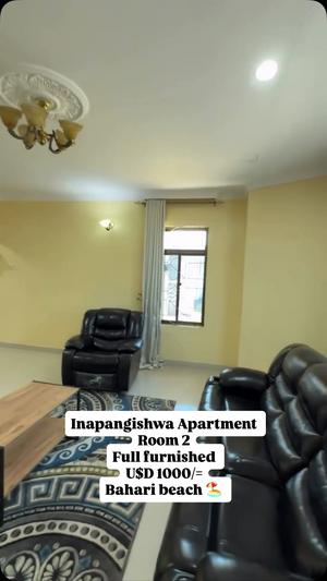 Nyumba/Apartment ya vyumba viwili inapangishwa Bahari Beach, Dar Es Salaam