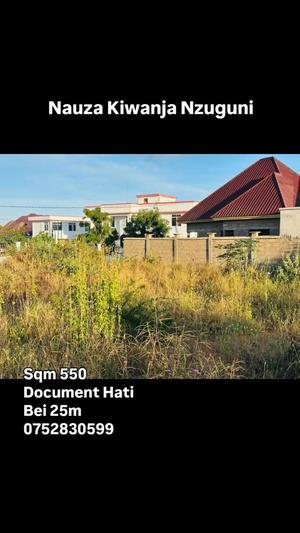 Kiwanja kinauzwa Nzuguni, Dodoma sqm 550 Kiwanja kinauzwa Nzuguni, Dodoma sqm 550