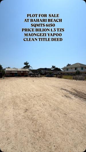 Plot for sale in Bahari Beach, Dar Es Salaam sqm 6150