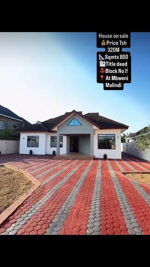 3 Bedrooms House for Sale in Mbweni Malindi, Dar Es Salaam (800 sqm) 3 Bedrooms House for Sale in Mbweni Malindi, Dar Es Salaam (800 sqm)
